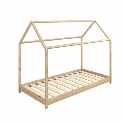 China Simple Children's Wooden Attic Bed Children's Bed Modern Nordic Style Small Truss Simple Cute Bedroom Bedside Kids Support Custom for sale