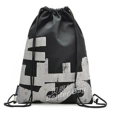 China Waterproof Eco - Friendly Nylon Drawstring Backpack Foldable Cheap Bag for sale