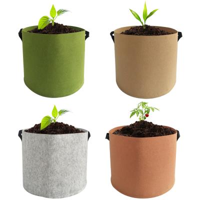 China Eco-friendly 10 Gallon Grow Bags Planter Grow Bag Potato Planting Bags Felt Fabric Pots for sale