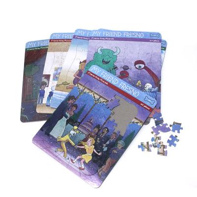 China Cartoon Toy Customized Educational Puzzles Kids Intellectual Puzzles With Frame for sale