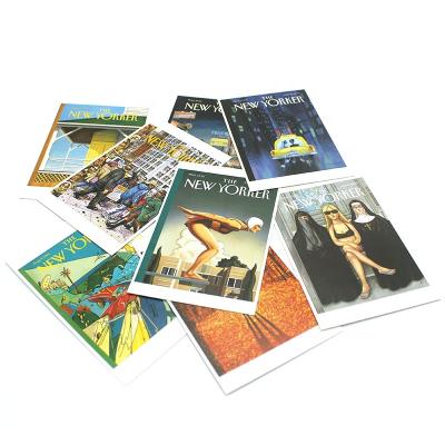 China paper & Full Color Cardboard Offset Printed Digital Custom Greeting Card Postcards In Low Price for sale