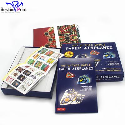 China paper & Cardboard Toys Templates Kids Papercraft Japanese Paper Airplane Paper Toys for sale