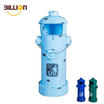 China Sustainable Cheap Tall Fire Hydrant Trash Can With Foot Pedal for sale