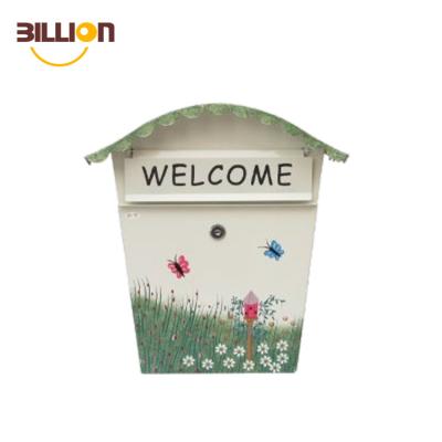 China Wall Mounted High Quality Decoration Cute Metal Mailbox For Letters for sale