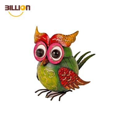 China Cute Garden Art Decor Metal Owl Sculpture from Europe for sale