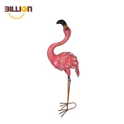 China Wholesale Metal Flamingo Garden Flamingo Statue Art Decor for sale