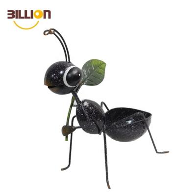 China American Style Wrought Iron Ant Planter Garden Indoor Outdoor Funny Pots For Statue Yard Lovely Animal Ornaments for sale