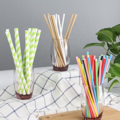 China Disposable Hot Sale Biogradeable Drinking Paper Straws Individually Wrapped With Eco-friendly for sale