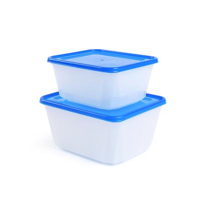 China 2L Rectangular Microwavable Food Fresh Preservation Plastic Reusable Storage Container For Kitchen for sale