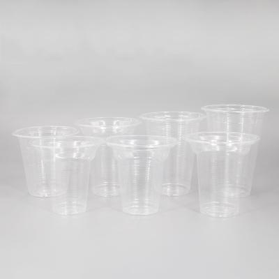 China Disposable plastic milk tea cups boba pp bubble plastic drinking printed tea cups crinkling cup for sale for sale