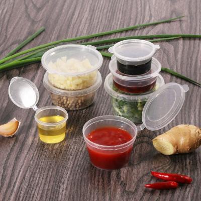 China Various Specifications Food Packaging PP Plastic Container Disposable Sauce Cup With Various Specifications for sale