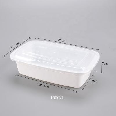 China Freshness Preservation Shantou Factory Direct Selling Disposable 1500ml Midlayer Bento Box Blank With Lid for sale