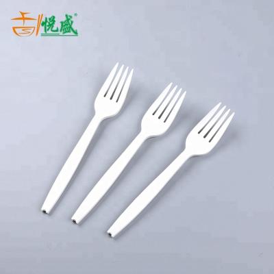 China Eco - Friendly Restaurant Disposable Biodegradable Cornstarch Forks For Food for sale