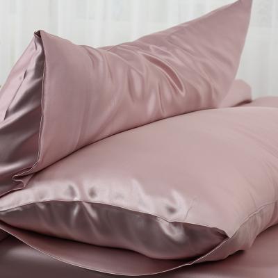 China Double Side King Size 100% 6A Mulberrry Style Pure Silk Pillow Case Anti-static Color 25 momme custom wrap for sale