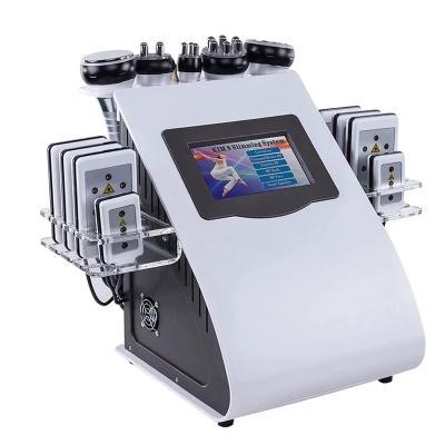 China Face Lift 6 in 1 40K Cavitation Vacuum Weight Loss Radio Frequency Slim Beauty Machine for sale