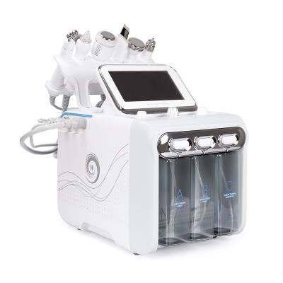 China Blood Vessel Removal 6 In 1 Water Dermabrasion Machine Deep Clean Water Jet Hydro Diamond Facial Clean Dead Skin Removal For Salon Use for sale