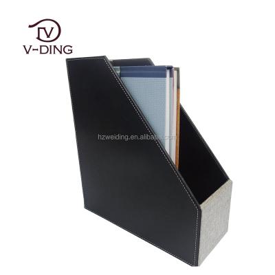 China 100% Eco-friendly PU Leather File Box Holders For Office for sale