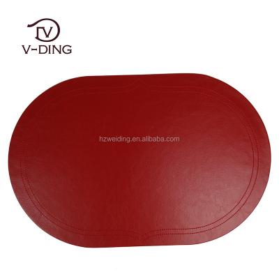 China Sustainable Durable Leather PU Table Place Mats for sale