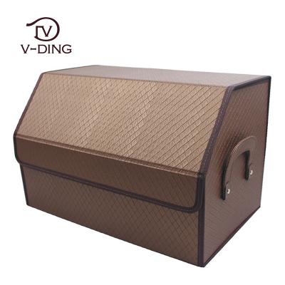 China Very Convenient Storage Car Matching Ware PU Leather Car Storage Box for sale