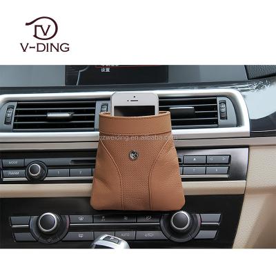 China Easy In-Car CD and One Item Storage Matching PU Leather Car Key and Phone Holder for sale