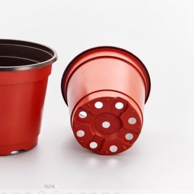 China Plastic thermoforming two color flower pots for sale