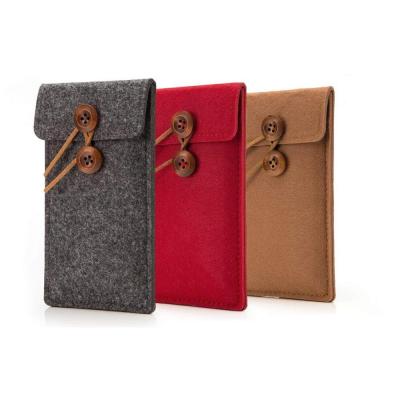 China 100% Polyester Felt Cell Phone Sock Made of Felt Carrying Case Fabric Sleeve Cell Phone Case for sale