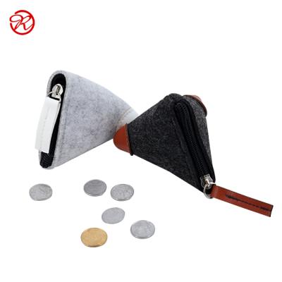 China Bohemian New Design Felt Wallet Storage Bag Coin Clutch Fashion Felt Coin Ladies Purse Pouch for sale