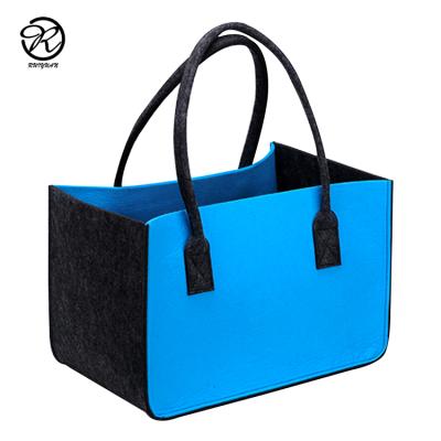 China High Quality Eco-friendly Women Bags Felt Shoulder Bag Felt Shopping Bag Tote Handbag For Ladies for sale