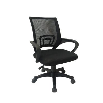 China Adjustable (height) Comfortable Ergonomic Secretary Chairs Mesh Fabric Gas Lifter Office Chair with Wheels for sale