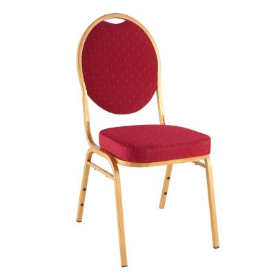 China Contemporary Latest New Cheap Dubai Gold Metal Frame Hotel Furniture Catering Events Wedding Banquet Chair for sale