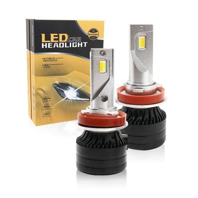 China Car Head Light H11 Three-color LED Headlights Foglight 12-36V Automotive A2 Modified Lamp for sale