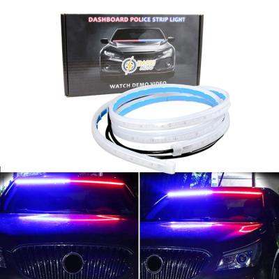 China two color led strip headlight waterproof car door emergency light front warning light for car 120(cm) for sale