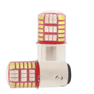 China Silica DC 12V Strobe Motorcycle Brake Light 1157 Double Colors 42SMD Dual Colors 42SMD Emergency Rear Brake/Stop/Turn Signal/Parking Lamp CAR LED Flash Tail Light for sale