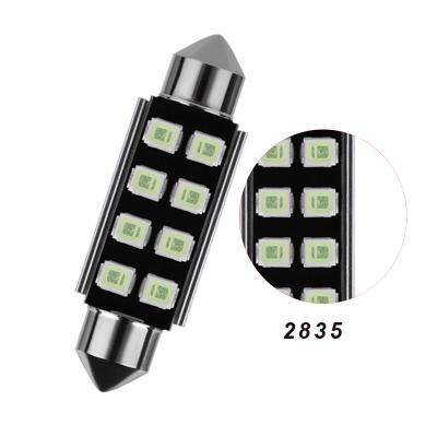 China 12v led reading twin spot led roof light double tip 2835 door light 8smd license plate trunk bulb dome light for car 2835 8smd for sale