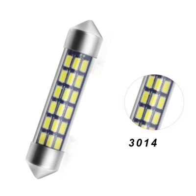 China 3014 Led Roof Transparent Tube Tip 9 Dual Decoding 12 15 18smd License Reading Panel Car Light Dome Light 3014 18 for sale