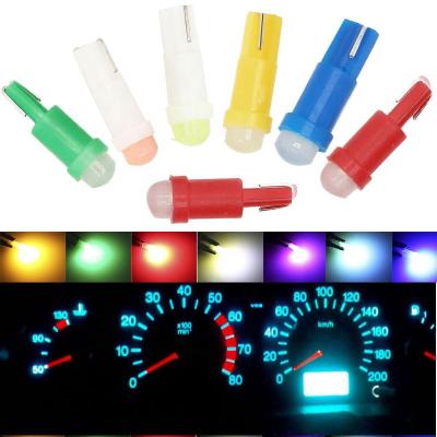 China Automobile Instrument LED Table Lamp T5 COB 1SMD 3D Led Indicator Light Red/Green/Yellow/Blue/White LED T5 for sale