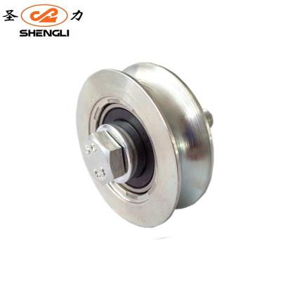 China White Galvanized Slidng Gate Factory Sale Garden Iron Gate Wheel U Groove Pulley for sale