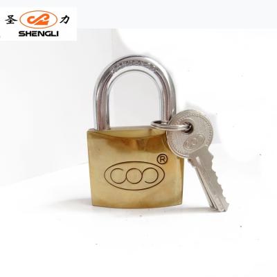 China China Shengli Solid Brass Wholesale Antirust Brand Solid Brass Lock Body 40mm Arc Shape Padlock for sale