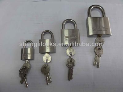 China stainless steel padlock with normal keys 25mm/30mm/40mm/50mm/60mm for sale