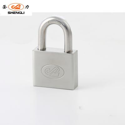 China Shengli Brand 40MM Stainless Steel Square Type Waterproof Stainless Steel Vane Padlock for sale