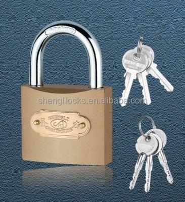 China Hot Selling Solid Iron Imitate Brass Type Bow Padlock for sale