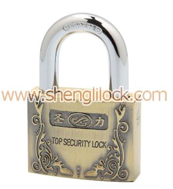 China Zinc Alloy Body Top Security Lock Zinc Alloy Arc Form Atom Padlock for sale