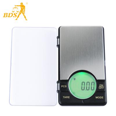 China BDS ES Pocket Scale 0.01g/0.1g LCD Display With optional Backlight Portable weighing Scale for sale