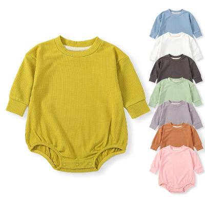 China Cozy Baby Clothes Cozy Snap Top Infant Pajamas Button Top Instant Baby Jacquard Yarn Jacquard Yarn Jumpsult Sensitive Sleep for sale