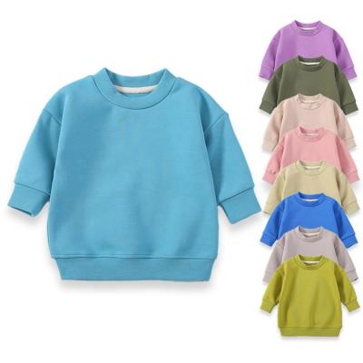 China Anti-pilling Spring Autumn Winter Long Sleeve Organic Cotton Baby Clothing Wholesale Baby Sweatshirt Baby T-shirts for sale