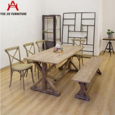 China Furntiure European Modern European Style Living Dining Table and Chairs Wooden Set for sale