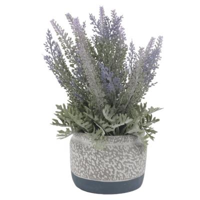 China Minimalist Home Lavender Bonsai Fake Flower Lavender Decoration Lavender Bouquet Wholesale Lavanda for sale