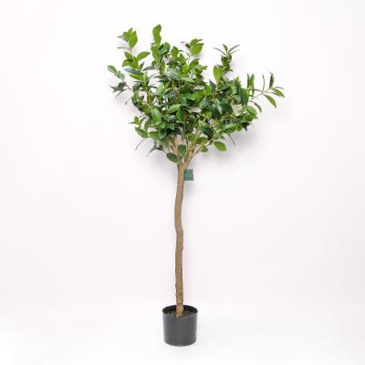 China 140cm Large Artificial Plants Porcelain Artificial Plant Fake Violin Leaf Silk Fig Tree for sale