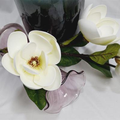 China Artificial EVA foam white magnolia flowers for magnolia wholesale for sale