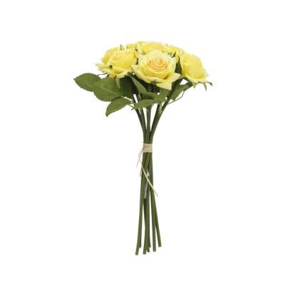 China Indor Decoration 2021 Classic Home Decor Flowers 35cm Rose Flower Bouquet for sale